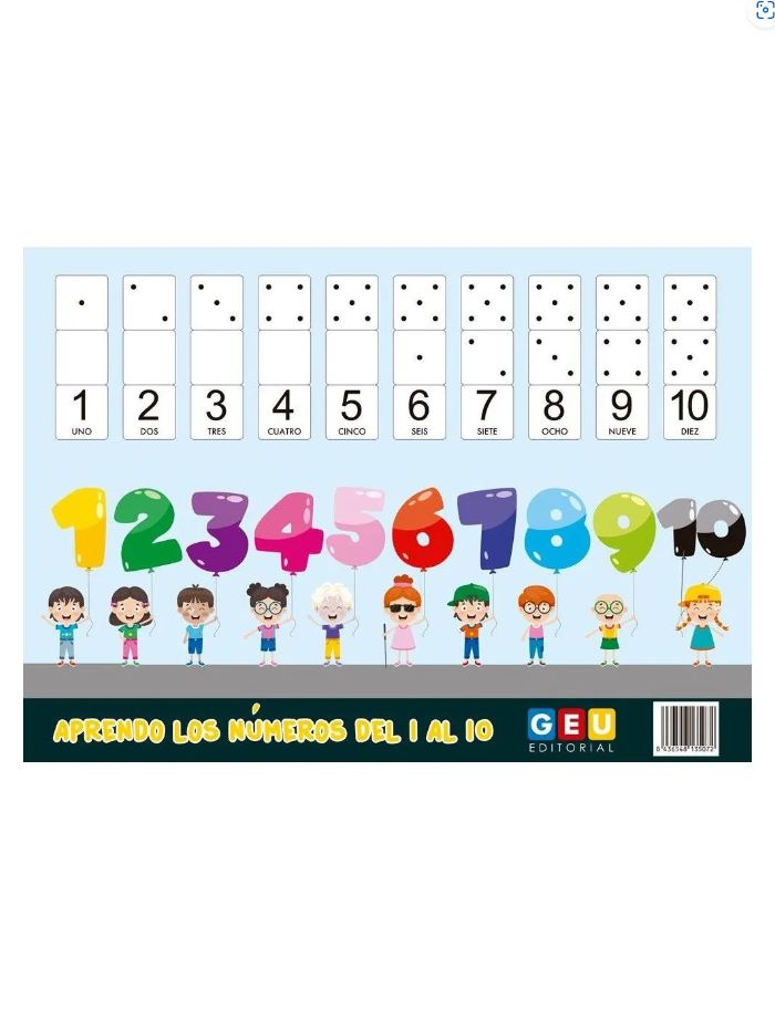 Aprendo los números del 1 al 10 con Editorial GEU